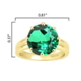 thumbnail image 3 of Gold Over Sterling Silver with Emerald Solitaire Ring, 3 of 3