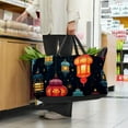 thumbnail image 6 of Ramadan Lantern Reusable Foldable Laundry Basket Large Capacity Oxford Cloth Grocery Bags Collapsible Bucket Shopping Bag, 6 of 7