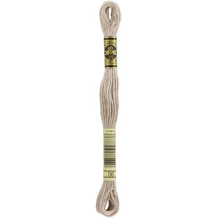 UPC: 0077540927838 | DMC Six-Strand Embroidery Floss – #06 Medium Light Driftwood