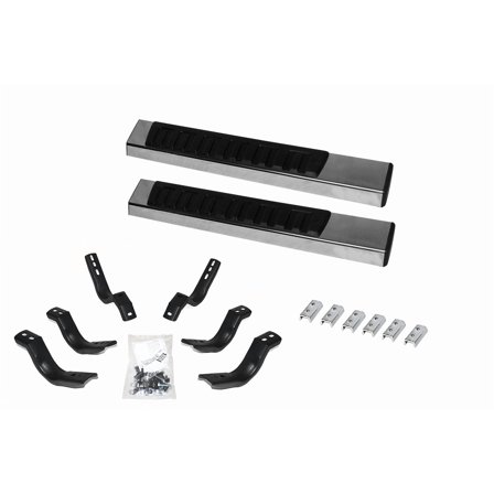 Go Rhino 6862404552PS 6" OE Xtreme II Side Steps with Mounting Brackets Kit For 07-19 Silverado 3500 HD, Sierra 2500 HD, Silverado 1500, Silverado 2500 HD, Sierra 1500, Sierra 3500 HD(Standard Cab