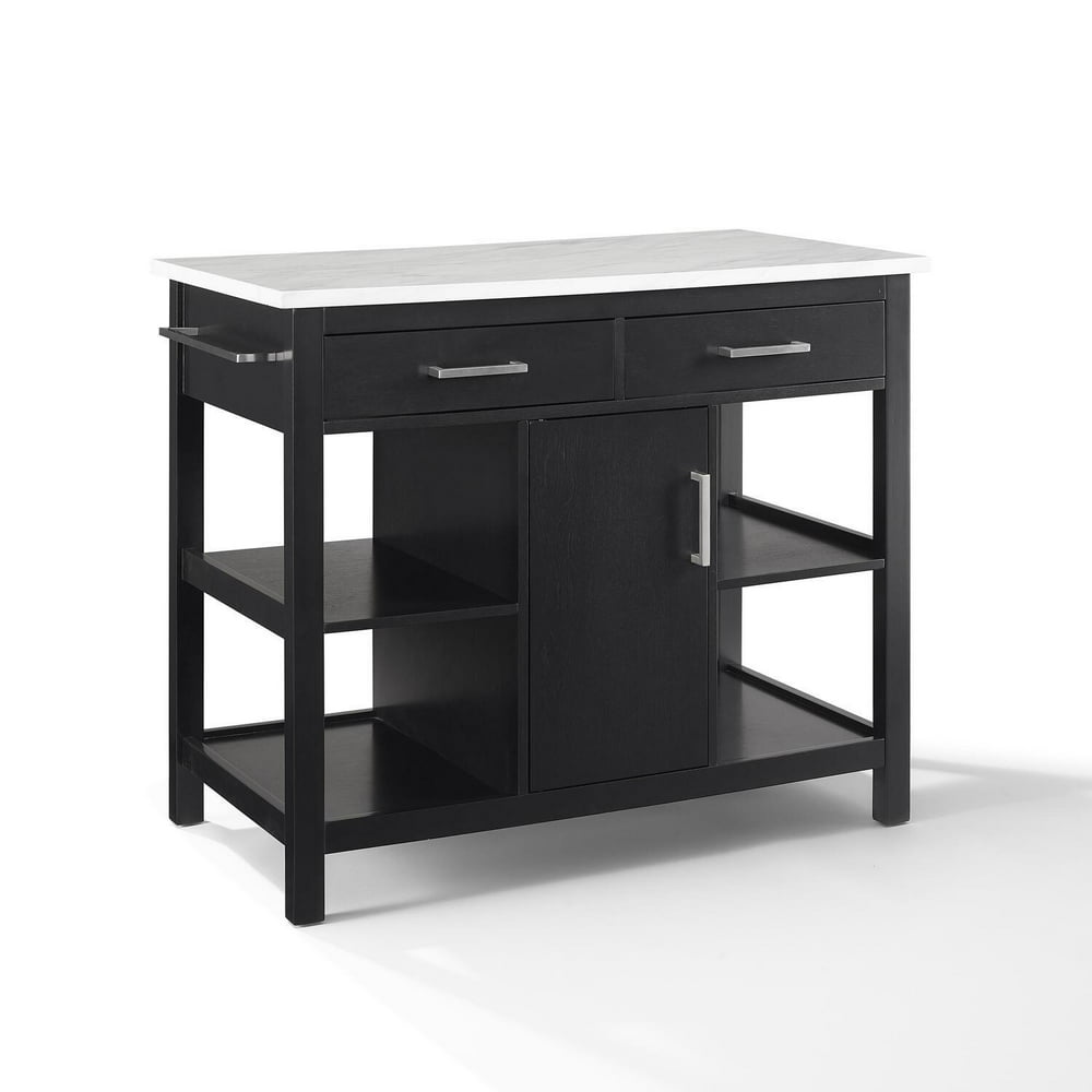 Crosley Furniture Audrey Faux Marble Top Kitchen Island