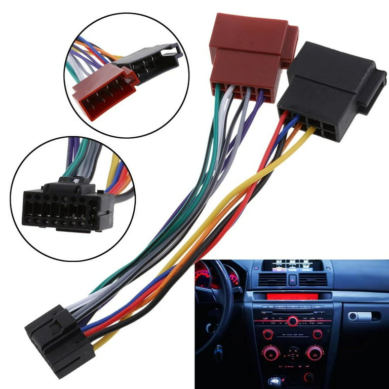 Car Radio ISO Adapter 20pin Cable Universal din Connector for AEG Car  Stereo Prology autoradio Audiovox JGC etc