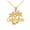 Yellow, variant on Solid Gold California Palm Tree Pendant Necklace (14K Yellow Gold, Pendant with 20" chain)
