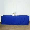 thumbnail image 2 of Balsa Circle Royal Blue Patriotic Veterans Day 8 feet Fitted Tablecloth Polyester 4th of July Event Linen, 2 of 7