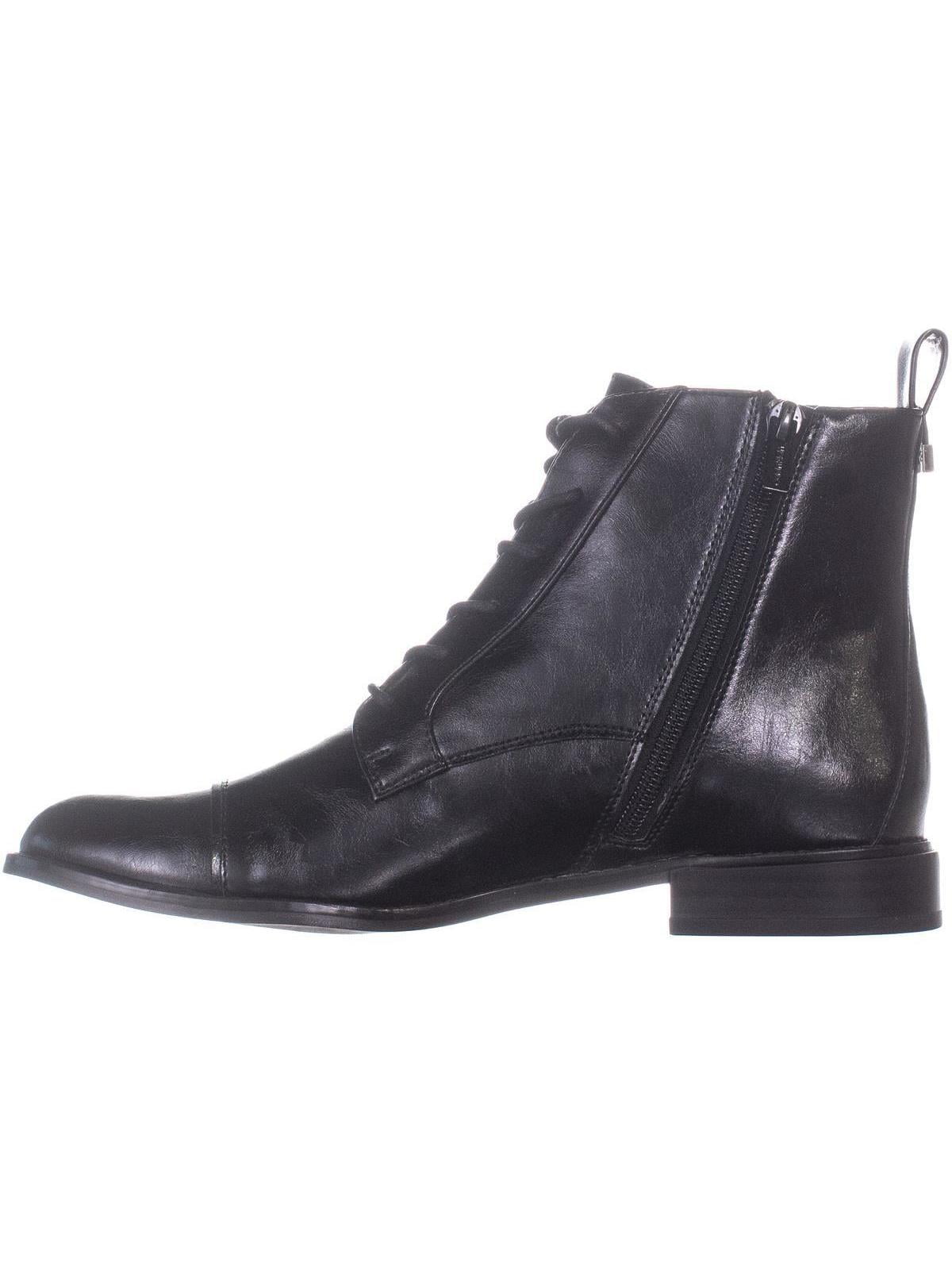 Womens Calvin Klein Adriene Combat Boots Black Walmart