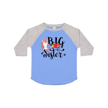 

Inktastic Floral Unicorn Big Sister Gift Toddler Toddler Girl T-Shirt