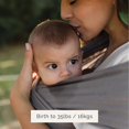 thumbnail image 3 of Portabebés recién nacido a niño pequeño - Portabebés elástico - Portabebés - Portabebés con manos libres - Portabebés con portabebés - (Gris), 3 of 5
