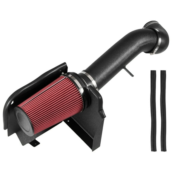 VEVOR Cold Air Intake, 3.9 Inch Cold Air Intake System Heat Shield Compatible with 1999-2006 Chevy Silverado/GMC Sierra 1500 V8 4.8L/5.3L, High Flow Filter Kit Improve Horsepower, Throttle Response