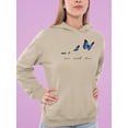 thumbnail image 2 of Give Yourself Time Butterfly  Hoodie Women -Image by Shutterstock, Female Medium, 2 of 4