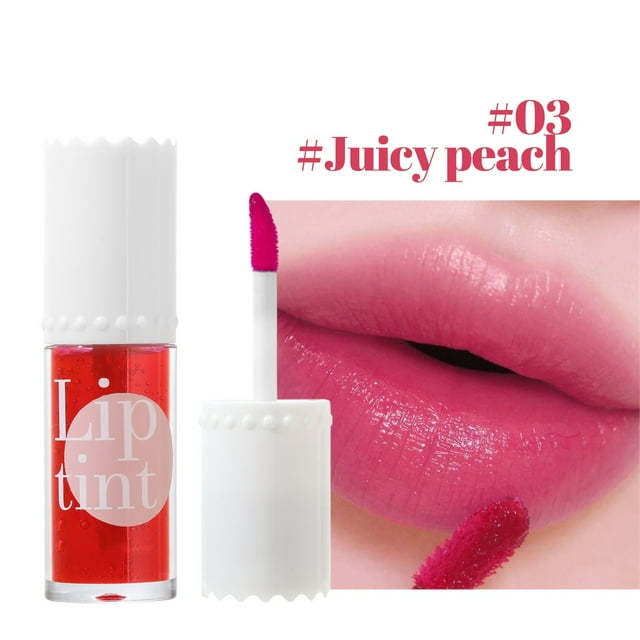 Lip Stain Tint 6 Colors Long Lasting Plumping Lip & Cheek Tint Moisturizing,Non Sticky Easy Apply Mini Water Lipstick
