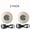 2-pack White, variant on LED bathroom sound wireless speaker USB charging 400mAh button control comes with large suction cups