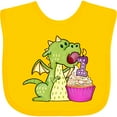 thumbnail image 3 of Inktastic Dragon Cupcake 1st Birthday Boys or Girls Baby Bib, 3 of 4