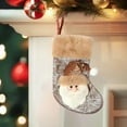 thumbnail image 5 of Tyidzon Christmas Stockings 7 Inch Linen Cartoons Xmas Stocking, Fireplace Hanging Stockings Gifts for Family Holiday Xmas Party Decorations, 5 of 6