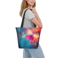 thumbnail image 2 of Salouo Colorful Lightbulb Abstract for Shoppers Tote for Women Foldable Handbags with Big Capacity Casual One-Shoulder Shopping Bag Hobo Bags Fit for Office/Shopping/Park, 2 of 6