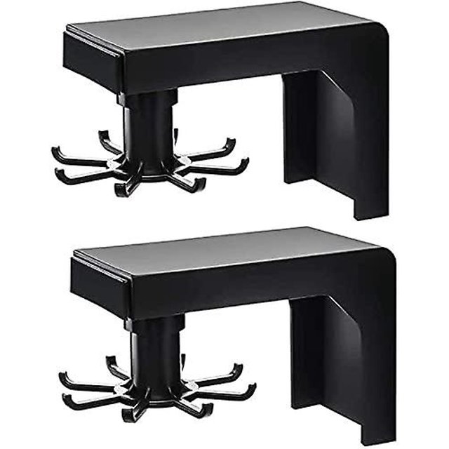 Soporte para utensilios de cocina giratorio 360 Rojo Verde 2 piezas montado en la pared