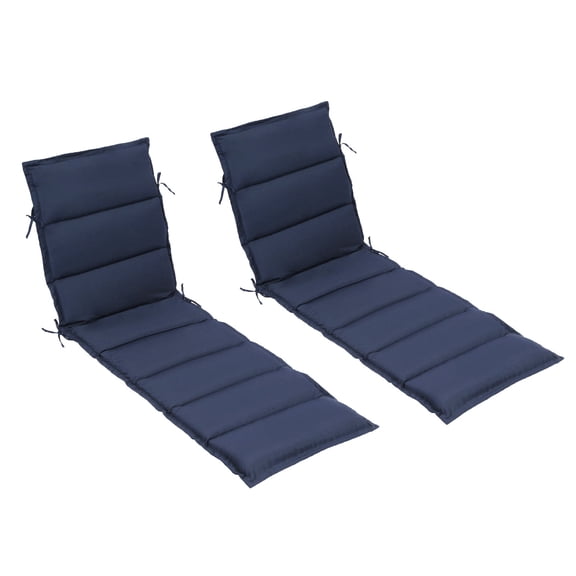 Maphissus Foldable and Water-Resistant Chaise Lounge Cushion - Set of 2