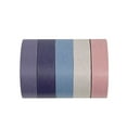 thumbnail image 2 of Wrapables Solid Color Washi Tape (Set of 5), 10mm x 5M, Storm, 2 of 5