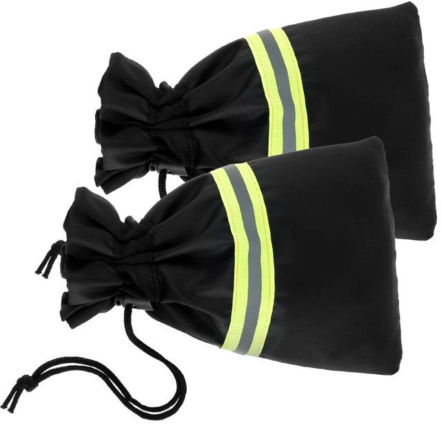 Cubierta Para Grifo Al Aire Libre 2 Piezas Con Tiras Reflectantes Para Invierno Calcetín Impermeable Para Grifo De Jardín Para Protección Contra Congelamiento (Negro), 18 * 25 Cm Muyoka Hogar