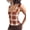 Grid, variant on Women Y2k Backless Tank Top Vintage Patchwork Camis Crop Top Summer Club Vest 00s Retro Shirt L