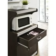 thumbnail image 5 of Pemberly Row Microwave Kitchen Cart in Chocolate Gray, 5 of 5