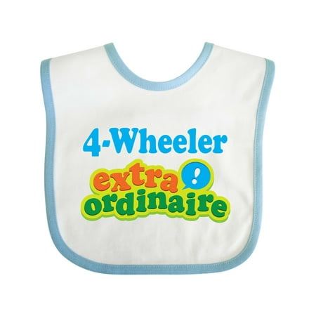 

Inktastic Four Wheeling 4 Wheeler Extraordinaire Gift Baby Boy or Baby Girl Bib