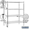 thumbnail image 2 of 48" Wide Stationary Wire Shelving - 74 Inches High - 24 Inches Deep - Chrome, 2 of 2