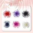 thumbnail image 2 of Chapeau en Filet à Plumes pour Femmes Mini Pince à Cheveux pour Mariage Fête Banquet, 2 of 6