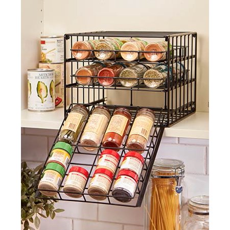The Lakeside Collection Metal Cabinet Spice Rack Walmart Com