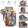 thumbnail image 5 of Retro Hawaiian Floral Insulated Cooler Backpack - 20L, Perfect for Summer Outings, Road Trips, Work, 5 of 5