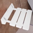 thumbnail image 1 of Wall Mounted Shower Stool, Folding Shower Bench, Drop Leaf Foldable Minimalism Bathroom Bench  Load Capacity 130kg for Home Sauna Room Use, 1 of 7