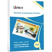 Uinkit 100 Pack Thermal Laminating Pouches 4mil Hold 11x17 inches Sheets Menu Tabloid Size Laminating Sheets