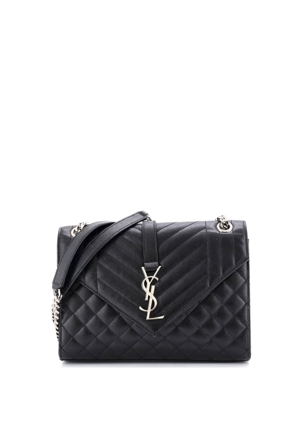 Pre-Owned Classic Monogram Envelope Satchel Mixed Matelasse Leather Medium By Rebag