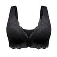 thumbnail image 5 of [BRAND FACTORY PRICE!]Front Closure Floral Lace Bra For Women Bralette Padded Wireless Bra Back Smoothing Bras Push up Thin Soft Bra 8XL Plus Size, 5 of 6