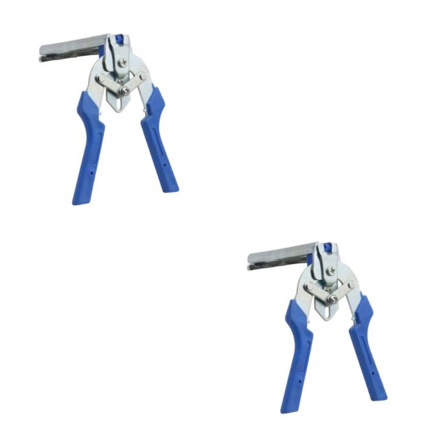 Greeniant Alicates de anillo de cerdo, herramienta de instalación de abrazadera cooperativa, tornillos de uñas profesionales de mano para Azul 2piezas