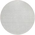 thumbnail image 5 of 8' Silver And Gray Round Geometric Washable Indoor Outdoor Area Rug, 5 of 5