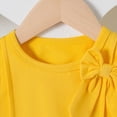 thumbnail image 6 of TOWED22 Baby Girls Lovely 2pcs Summer Outfits Tank Tee Sleeveless and Shorts Sweet Clothing Sets Cute(Yellow,2-3 Y), 6 of 8