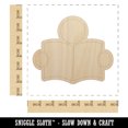 thumbnail image 2 of Reading Book Library Icon Wood Shape Unfinished Piece Cutout Craft DIY Projects - 6.25 Inch Size - 1/8 Inch Thick, 2 of 7