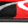 thumbnail image 4 of Flash Furniture Audra Rectangular Contemporary Grey, Black, Red Area Rug, 3' x 10', 4 of 6