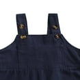 thumbnail image 5 of FNNMNNR Toddler Baby Kids Girls Boys Suspender Overalls Button Shoulder Straps Bib Pants Outfits Apricot 5-6 Years, 5 of 7