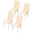 thumbnail image 1 of CANDeal 4PCS Dining Room Chair Covers Slipcovers Set, Spandex Fabric Fit Stretch Removable Washable Short Kitchen Chair Covers Protector for Dining Room, Hotel, 1 of 4