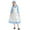 Light Blue, variant on SERTG Kids Formal Long Sleeve Maid Dress Turn Down Collar Fall Winter Princess Party Dress for Children 5-14 Years(Yellow,5 Years)
