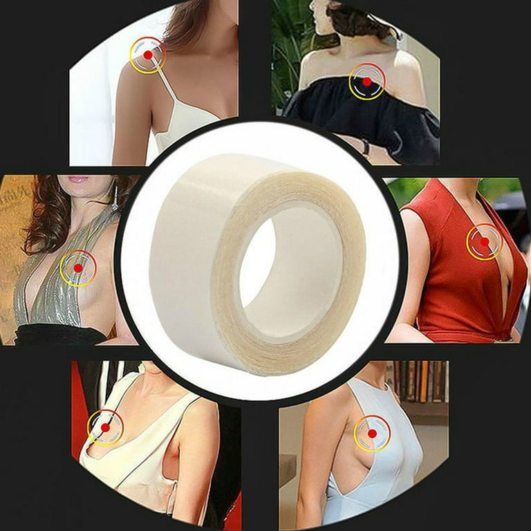 20pcs Double-sided Secret Body Adhesive Tape Waterproof dress Cloth Tape  Anti Exposure Breast Bra Strip Safe Clear Lingerie Tape
