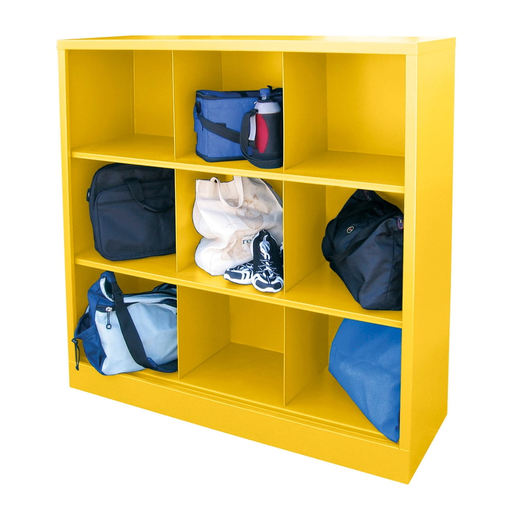 Cubby 46 in. x 52 in. Yellow 9-Cube Organizer