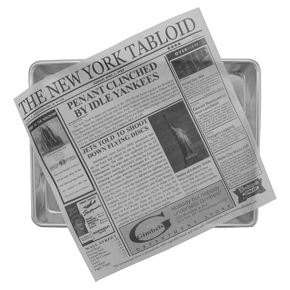 G.E.T. Grease-Resistant Food Basket Liners, New York Newsprint, 12" x 12" (1000 Sheets)