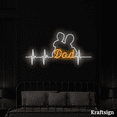 thumbnail image 2 of Craftnamesign Dad and Son Neon sign, Heartbeat LED Sign, Father Day Decor, 2 of 4