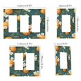thumbnail image 2 of Yayeee Rocker Switch Wall Plate 1-Gang 4.6"x2.9" Home Decorative Outlet Cover, Green Floral Orange, 2 of 6