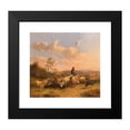 thumbnail image 2 of Wilhelm Melchior 16x15 Black Modern Framed Museum Art Print Titled - Shepherd with Flock of Sheep, 2 of 5
