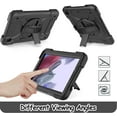 thumbnail image 5 of LTROP Samsung Galaxy Tab A7 Lite Case,Galaxy Tab A7 Lite Case for Kids,3-Layer Shockproof Cover Case with Swivel Stand/Hand Strap for Samsung Galaxy Tab A7 Lite 8.7 Inch 2021 (SM-T220/T225), Black, 5 of 9