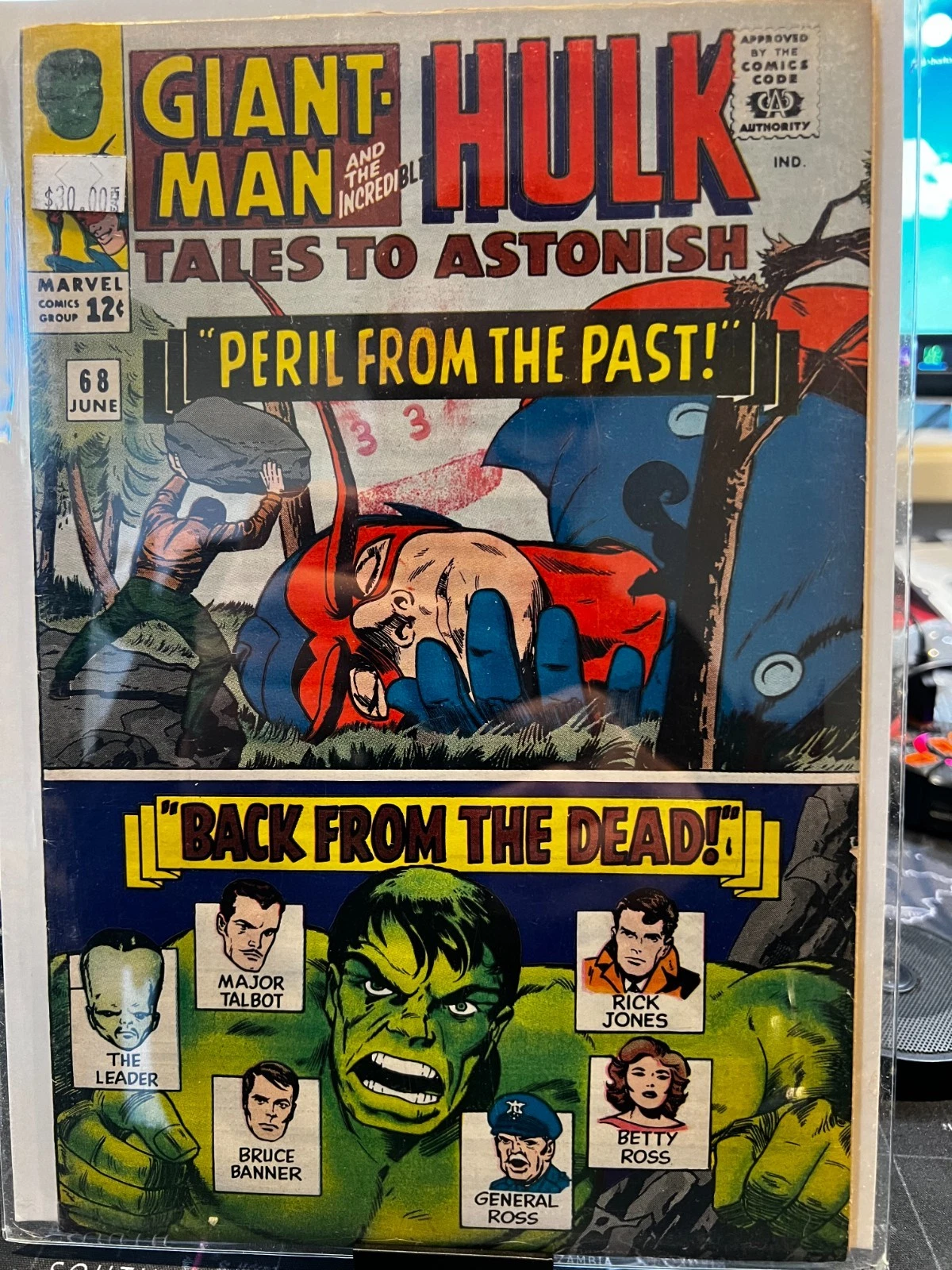TALES TO ASTONISH #68 VF MARVEL COMIC 1965, Steve Ditko Hulk, Giant-Man Wasp