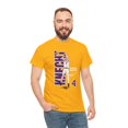 thumbnail image 2 of Los Angeles Dalton Knecht #4 3 Point jumpshot tired game Basketball Cartoon Unisex Heavy Cotton Tee-KBDK003-Gold-S, 2 of 3